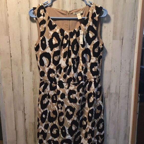 NWT Banana Republic cheetah print dress size 4 - Picture 1 of 6